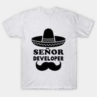 Señor Developer (Senior Developer) - Black T-Shirt